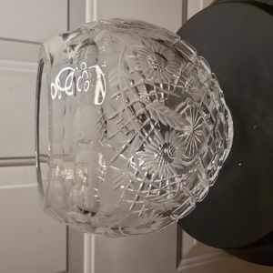 Vintage Waterford Style Crystal Rose Bowl Vase